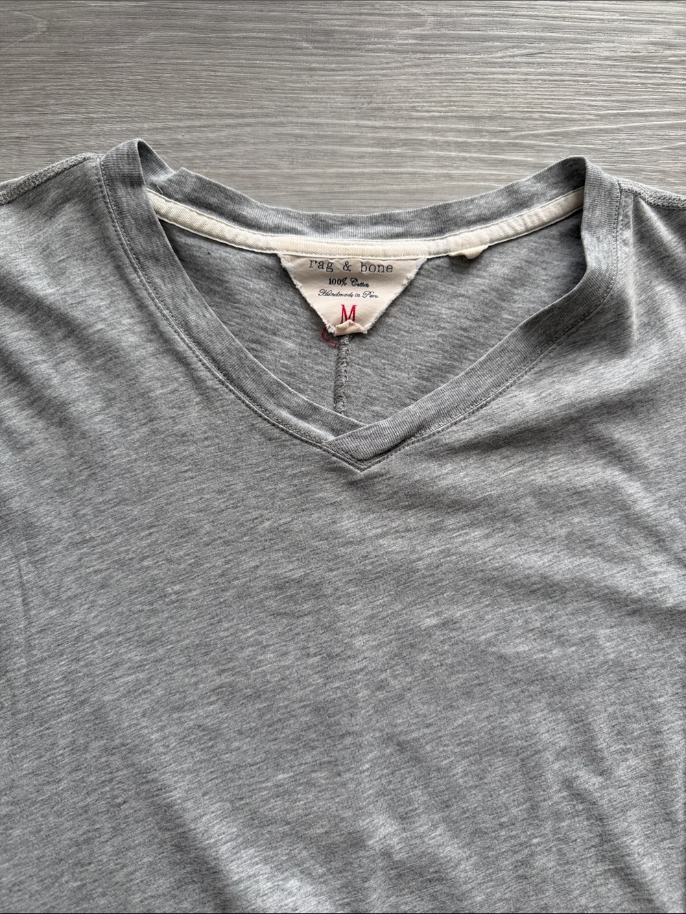 rag & bone Heather Gray V-Neck Short Sleeve Tee